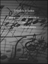 Seitz Student Concerto No.3 for Violin and String Orchestra Orchestra sheet music cover